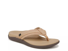 Sandália Masculina Vionic Tide II Couro Areia Flip Flop EUA Tamanhos 7-14 NOVA!!!, usado comprar usado  Enviando para Brazil