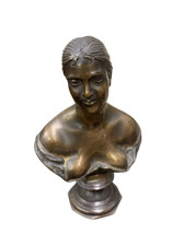 Antico bronzetto busto usato  Torino