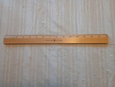 Vintage Westcott 15 Polegadas Régua de Madeira/Borda de Metal Logotipo Antigo Feito nos EUA comprar usado  Enviando para Brazil