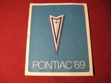 1969 Pontiac & GTO Grande Prestígio Folheto de Vendas Catálogo Antigo Original comprar usado  Enviando para Brazil