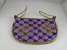 Purple gold handbag. for sale  STOCKPORT