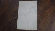 1866.billet autographe eugène d'occasion  Saint-Quay-Portrieux