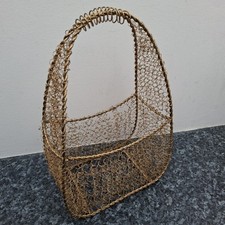 Vintage dekokorb gold gebraucht kaufen  Versand nach Germany