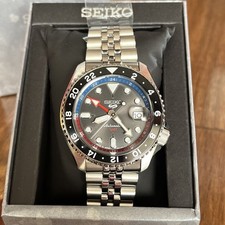 Seiko relógio automático masculino 5 carvão PEPSI aço inoxidável - SSK019 MSRP: US$ 475, usado comprar usado  Enviando para Brazil
