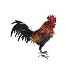 Gallo Galletto in ferro arredo grande giardino realistico da arredamento 70 cm comprar usado  Enviando para Brazil