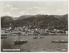 FOTO VINTAGE MADEIRA FUNCHAL CITY COM BARCOS 8X10  comprar usado  Enviando para Brazil