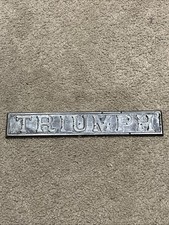 Triumph chrome car for sale  STOCKBRIDGE