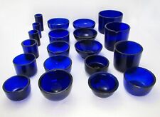 Forro de vidro azul Bristol CIRCULAR prata sal/poço de tinta/pote de mostarda substituição comprar usado  Enviando para Brazil