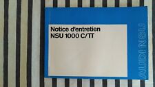 Entretien nsu 1000 d'occasion  Le Luc