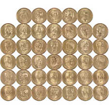Juego completo de 40 monedas de dólar presidencial 2007-2020 diseño sin circular segunda mano  Embacar hacia Mexico