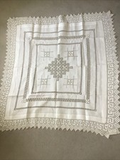 Cream linen crochet for sale  CIRENCESTER