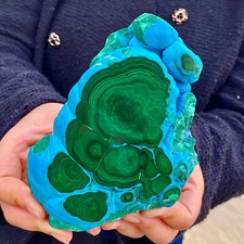 2.2lb natural chrysocolla d'occasion  Expédié en Belgium