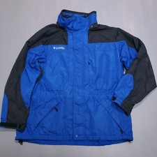 Jaqueta Columbia Masculina XL Azul Zíper Completo Botão Roupa Esportiva Intercâmbio Inverno Núcleo comprar usado  Enviando para Brazil