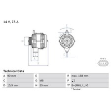 Bosch lichtmaschine pel gebraucht kaufen  Idar-Oberstein