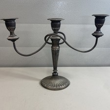 Candelabro vintage 3 braços torcido placa de prata falstaff 1,9 kg @ L comprar usado  Enviando para Brazil