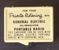 FONE DE OUVIDO VINTAGE RÁDIO AUDIÇÃO PRIVADA ELÉTRICA GERAL COM CAIXA ORIGINAL, usado comprar usado  Enviando para Brazil