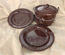 Vtg brown speckled for sale  Little Falls