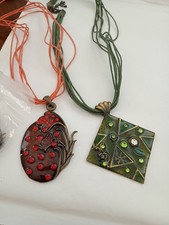 Lot pendants green for sale  REDHILL