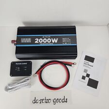 Inversor de onda senoidal pura OLTEANP 2000W 12V CC para 110/120V inversor de energia CA preto comprar usado  Enviando para Brazil
