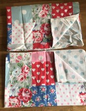 2 fundas de almohada reversibles para ama de casa retazos rojo y manchas de botones Cath Kidston nuevas segunda mano  Embacar hacia Mexico