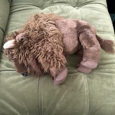 Folkmanis Bison Buffalo Folktails boneco de mão corpo inteiro 15" marrom pelúcia aposentado comprar usado  Enviando para Brazil