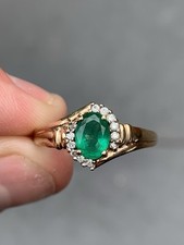 emerald diamond cluster ring for sale emerald diamond cluster ring for sale BRIGHTON