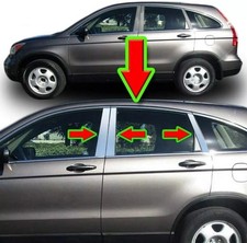 6 peças para Honda CRV 2007 2008 09-2011 CR-V kit de acabamento de tampa de pilar de porta cromada comprar usado  Enviando para Brazil
