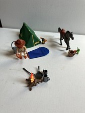 Playmobil camping cowboy for sale  STOCKPORT