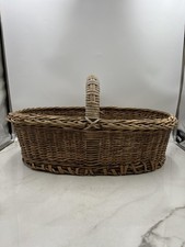 Grande cesta oval de vime mercado com alça rústica fazenda armazenamento vime comprar usado Grande cesta oval de vime mercado com alça rústica fazenda armazenamento vime comprar usado  Enviando para Brazil