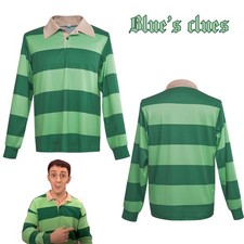 Camisas polo listradas verdes compere cosplay Blue's Clues moletons fantasias, usado comprar usado  Enviando para Brazil