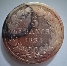 Francs argent 1834 d'occasion  Altkirch