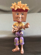 2006 WMG Anthropomorphic Fry Guy tocando guitarra prateleira de comida estatueta rara, usado comprar usado  Enviando para Brazil
