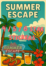 Adesivos Summer Escape Album Mo Go 4/5/6 estrelas comprar usado  Enviando para Brazil