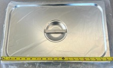 Tampa de panela de serviço tamanho completo aço inoxidável tampa de panela a vapor prato de atrito catering comprar usado  Enviando para Brazil