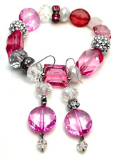 Pink bracelet earrings for sale  Henrico