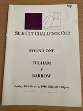 Rugby league programme for sale  BURTON-ON-TRENT