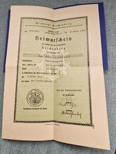 Heimatschein stadt reichenberg gebraucht kaufen  Erdweg