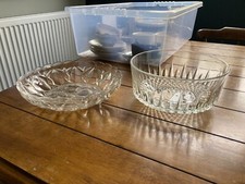 Vintage clear glass for sale  COLCHESTER