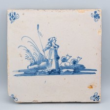 Antique porcelain dutch for sale  LEATHERHEAD