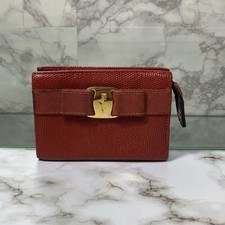 Autêntica bolsa de fita Salvatore Ferragamo Vara bolsa de embreagem estojo acessório laranja comprar usado  Enviando para Brazil