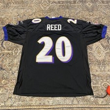 Camiseta Vintage Baltimore Ravens Ed Reed #20 Preta Reebok NFL Tamanho 50 Costurada comprar usado  Enviando para Brazil