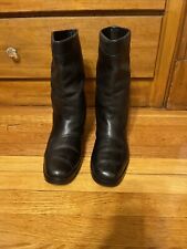 Botas de moto vintage ARUSA de cuero negras para hombre talla. 9,5D segunda mano  Embacar hacia Argentina