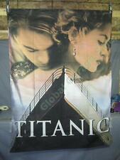 1997 Titanic Cinema Tecido Banner Leonardo DiCaprio Kate Winslet Pôster comprar usado 1997 Titanic Cinema Tecido Banner Leonardo DiCaprio Kate Winslet Pôster comprar usado  Enviando para Brazil