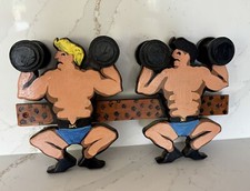 Decorative wooden weightlifter for sale  Delray Beach