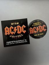 Adesivo e botão AC/DC PWRD UP Nashville TN, loja pop-up exclusiva comprar usado  Enviando para Brazil