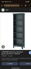 Ikea bookcase grey for sale  ST. ALBANS