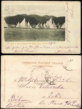 Cartolina Rapallo Le Gare a Vela Club, jacht Italiano 1907 na sprzedaż  Wysyłka do Poland
