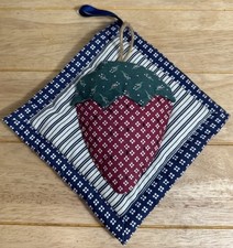 Vintage quilted strawberry for sale  KIRKCALDY