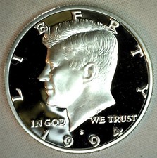 1994 S Prova PRATA Kennedy Moeda de Meio Dólar 50 Centavos JFK dos EUA Conjunto de Prova Perfeito Estado comprar usado  Enviando para Brazil
