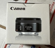 Lente Canon EF 50mm f/1.8 STM - Preta (0570C002) Nova Caixa Aberta, usado comprar usado  Enviando para Brazil